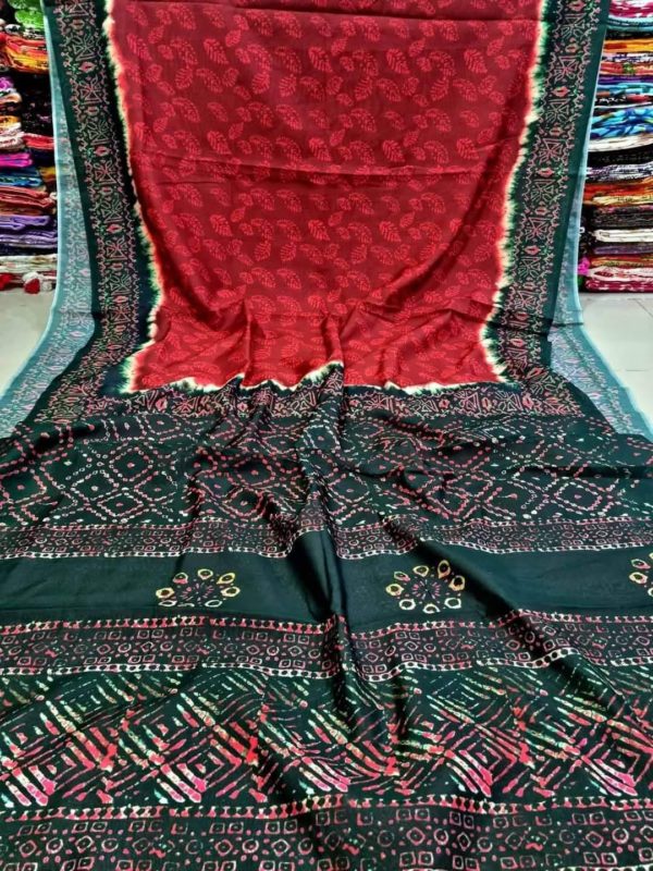 Digital Print Batik Sharee - Image 5