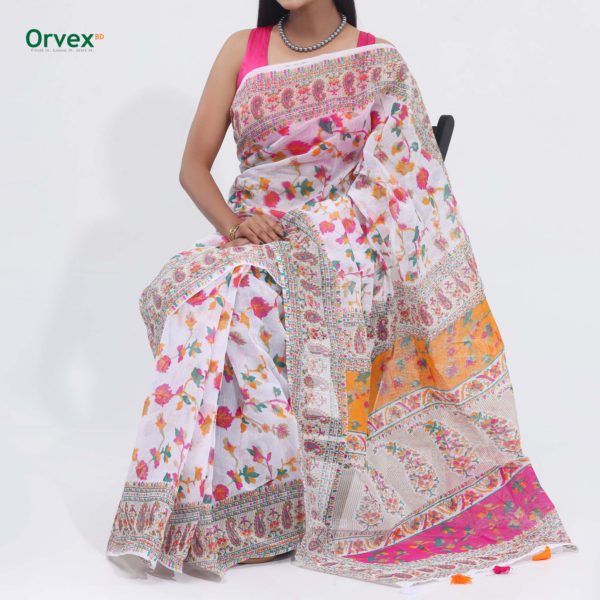 Afsan Print Exclusive Cotton Saree for Women